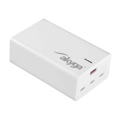 快充 AK-CH-25 USB-A + 3x USB-C PD 5-28V / max. 5A 140W Quick Charge 3.0 GaN