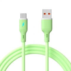 USB Type-C/USB A 1米 AK-USB-64 矽膠 綠色
