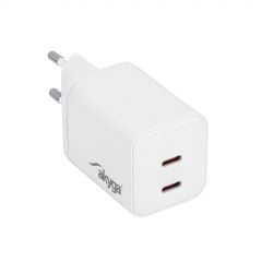 USB充电器 AK-CH-29 2x USB-C PD 5-20V / max. 3A 45W Quick Charge 3.0 GaN