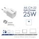 additional_image 快充 AK-CH-22 USB-C PD 5-12V / max. 3A 25W Quick Charge 3.0 GaN