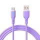 main_image USB Type-C/USB A 1米 AK-USB-65 矽膠 紫色