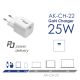 additional_image 快充 AK-CH-22 USB-C PD 5-12V / max. 3A 25W Quick Charge 3.0 GaN